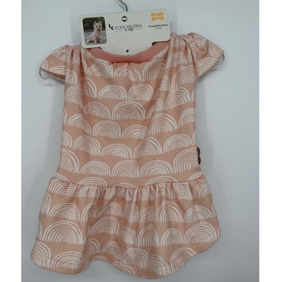 Koolaburra by UGG Other - Koolaburra by UGG Dog Dress Peach Pink Rainbow Print Pet Shirt Medium NEW